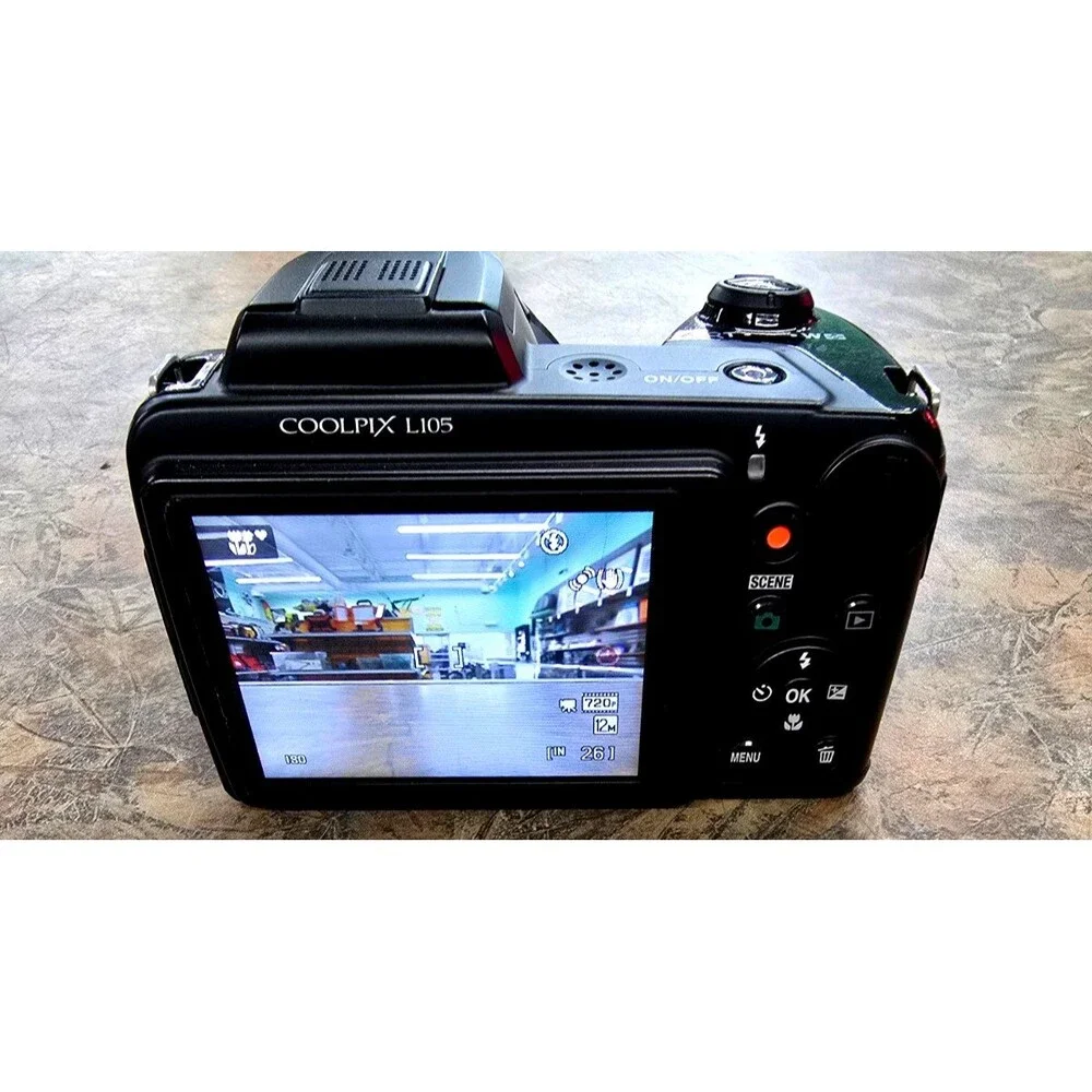 Nikon COOLPIX L105 12.1 MPX Point And Shoot Digital Camera - Picture 2 of 8